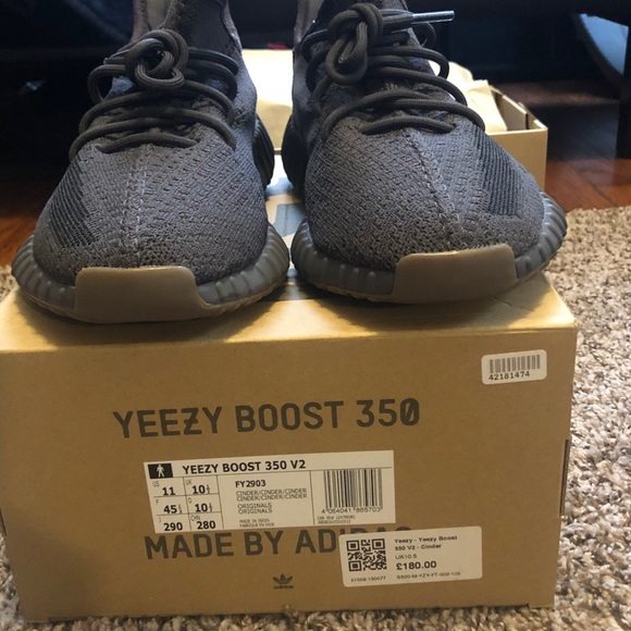 ❌SOLD❌Yeezy Boost 350 V2 -Cinder- mens size 11 - Picture 6 of 8